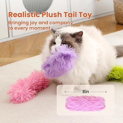 Petinstinct 3 Pack Cat Pillow Toys with Catnip, Soft Plush Crinkle Cat Kicker Toys, Interactive Indoor Kitten Chew Toys for Kitty Exercise, Catnip Toys, Promotes Self Play for All Breeds