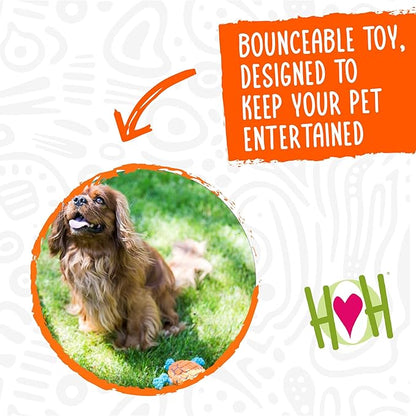 HuggleHounds Huggle-Fusion Dog Toy - Dog Toys Rubber, Fuzzy Dog Toy, Puppy Essentials, Plush & Heavy Duty Latex for Small, Medium & Large Dogs, All Breeds - Bugsy Bunny