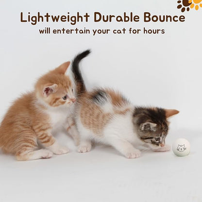 Ping Pong Balls for Cats, 6 Pack, Enrichment Toys, Cat Lovers Gift Ideas, Ball Pits, Bouncy