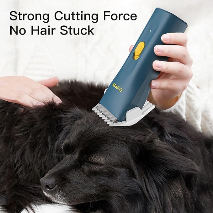 Grimgrow Dog Grooming Kit Clipper for Thick Coat Low Noise Cordless Cat Hair Trimmer Rechargeable Shaver Pet Grooming Tools for Small and Large Animals