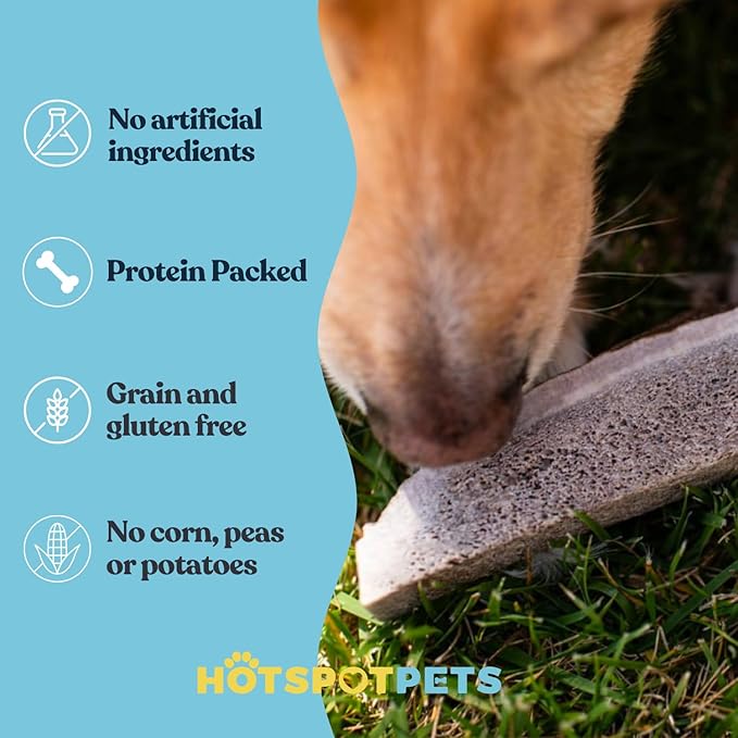hotspot pets Premium Split Elk Antlers for Dogs - 7 Inch Large Dog Chews (2 Pack) Made in USA -Naturally Shed Antler Bone for Large Breed Chewers -Promotes Natural Dental Hygiene