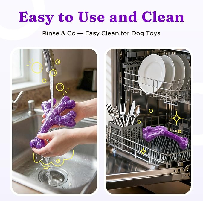 Frienhund Aggressive Chewers Dog Chew Toys - 2 Pack Tough Dog Toys for Aggressive Chewers Large Breed, Indestructible Dogs Toy for Gift, Interactive to Keep Them Busy