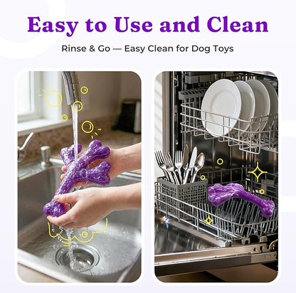 Frienhund Aggressive Chewers Dog Chew Toys - 2 Pack Tough Dog Toys for Aggressive Chewers Large Breed, Indestructible Dogs Toy for Gift, Interactive to Keep Them Busy