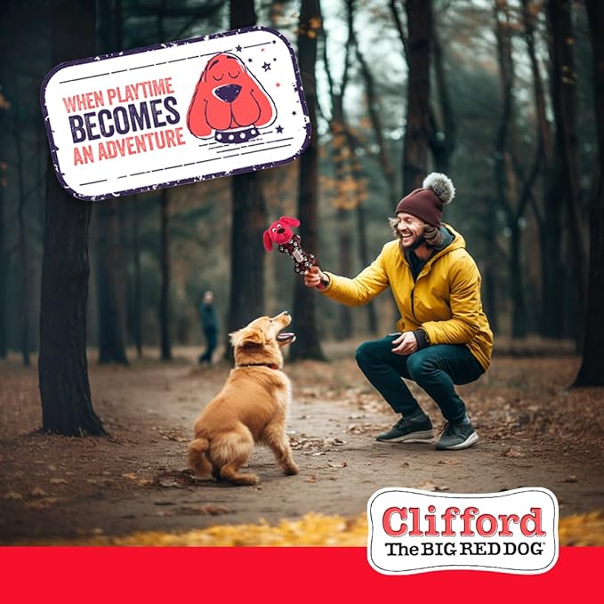 Clifford® Busy Body Rope ‘n Wrangle Durable Dog Rope Toy | Cozy Dog Stuffed Animals Play Toy for Medium/Large Dogs | Mental and Sensory Simulation, Fetch, Tug and Comfort