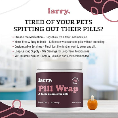 Bacon Pill Wrap for Dogs - Pet Pill Paste - Hide Dog Medication Pockets - Dog Treats for Medicine Hide Pill - 102 Servings - 8 oz - Made in USA