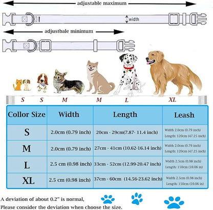 JAY D.L Dog Collar and Leash Set，Soft & Comfy Velvet Dog Collars with Heavy Duty Metal Buckle and Matching Lead Adjustable for Small Medium Large Dogs (XLarge, Royal Blue)