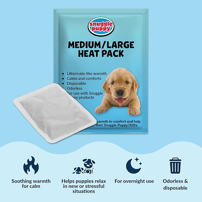 Snuggle Puppy Original Toys - Heartbeat Puppy for Dogs - Pet Anxiety Relief and Calming Aid - Comfort Dog Toys for Behavioral Training