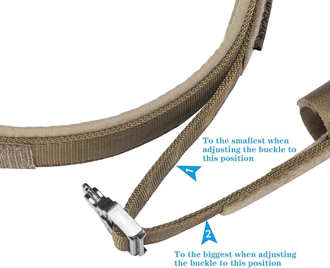 EXCELLENT ELITE SPANKER Tactical Dog Collar Nylon Adjustable Training Collar Military Dog Collar Heavy Duty Metal Buckle with Control Handle for Medium and Large Dogs with Patches(COB-XL)
