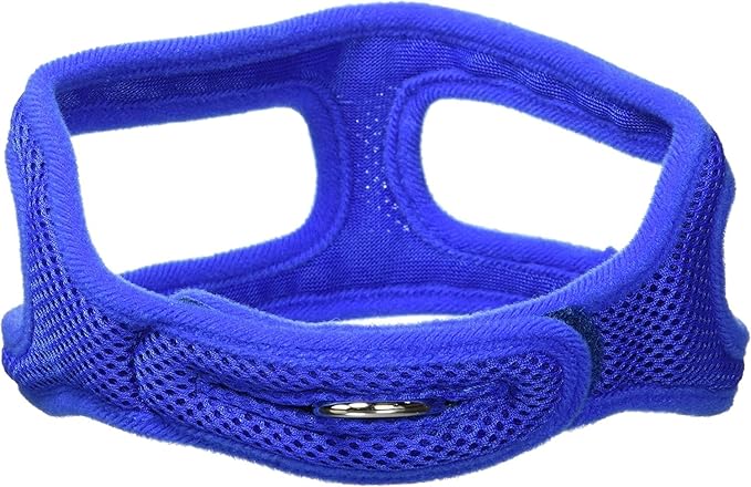 ChokeFree Velpro Mesh Pet Shoulder Harness Collar, 15"-16", Blue