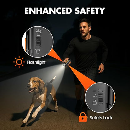 Dog Bark Deterrent Device, 3X Ultrasonic Anti Barking, 6 Training Modes 23 FT Range Barks No More Indoors Outdoors Behavior Correct Safe & Humane Rechargeable Compact Bark Control for Dogs (Black)