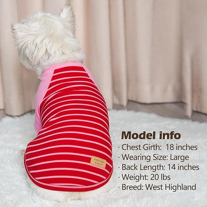 KYEESE 2Pack Dog Sweater, Soft Pet Sweatshirt Stretchy Pullover Dog Sweater for Small Medium Dogs Girl Boy, Lightweight Fleece Pet Shirt Clothes with Sleeves, XL
