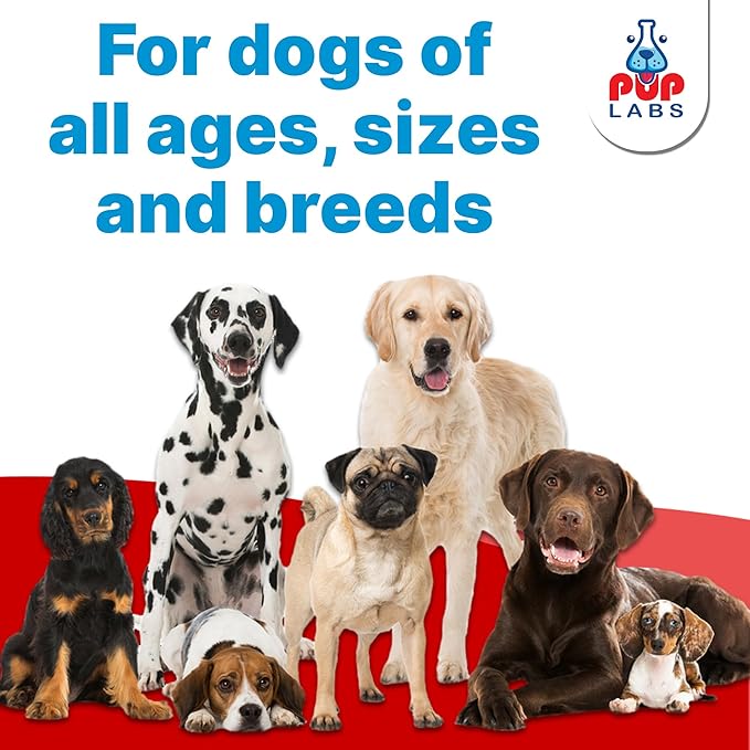 Pup Labs Freedom Joint Chews, Dog Glucosamine Packed with Super Nutrients, Delicious Hip and Joint Chews for Dogs, Pain Relief for Dog Joints to Keep Your Pup Happy and Active, Made in USA, 30 Chews