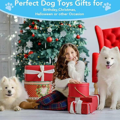 Bzonsmart 5 Pack Squeaky Dog Toys.Tough Plush Chew Toys for Dogs.Interactive Dog Toy to Keep Small Medium Large Breed Dogs Busy .Durable Anti-Boredom Dog Toy for Teething & Playtime.