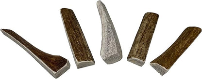 Elkhorn Premium Chews - X Small Split 5 Pack (for 0-10 lb Dogs and Puppies) Premium Grade Elk Antlers for Dogs (5 Pieces) Sourced in The USA