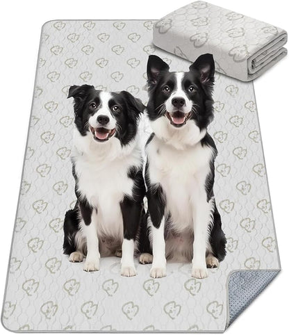 FXW Washable Pee Pads for Dogs, Leak-Proof & Non-Slip, Specifically Designed Rollick/Homeplus 32/40/45inch 8 Panels Dog Playpen, 43" x 98" Rectangle, Khaki, 1 Pack