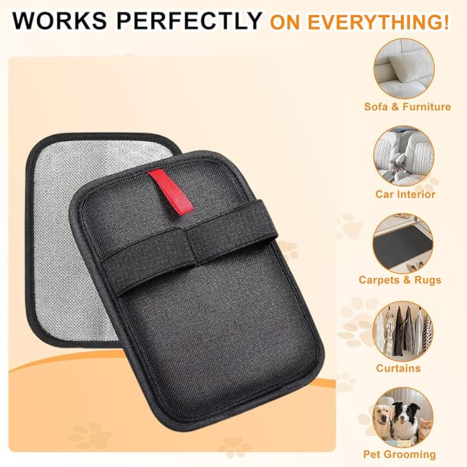 PCYIS Pet Hair Removal Glove,Reusable Electrostatic Pet Hair Remover Glove,Washable Grooming Tool for Cats, Dogs, Furniture, Car Seats, & Carpets(1 Piece)