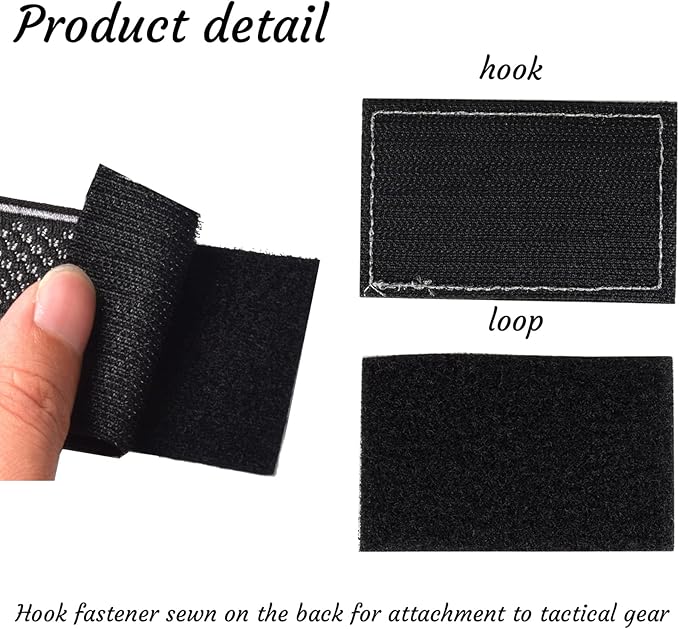 TACVEL 2 Pieces Therapy Dog Patches with Hook Backing for Service Animal Vests, Harnesses