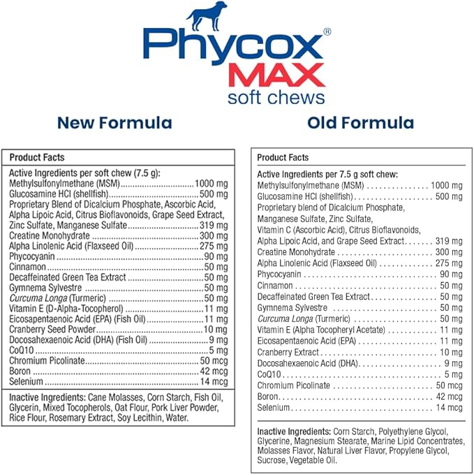 Phycox MAX Dog Joint Supplement Soft Chews, 90 Ct
