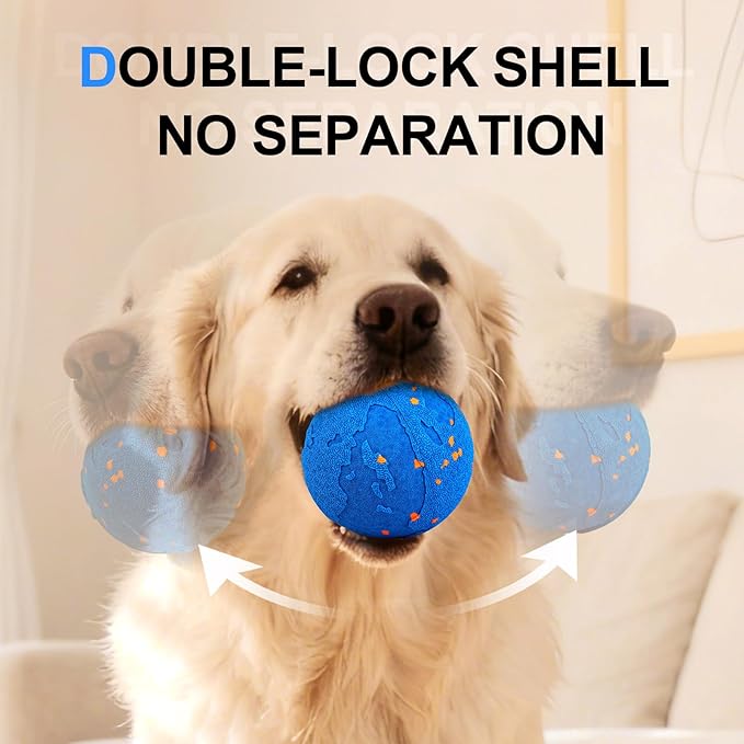 Interactive Dog Ball,Moving Bouncing Dog Toy for Large Dogs, USB Rechargeable Auto-Moving Pet Ball, Durable Interactive Dog Toy for Active Large Breed Puppies & Adult Dogs