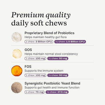 PetLab Co. Probiotics for Dogs - Support Gut Health, Occasional Diarrhea, Digestive Health, Paw Licking & Seasonal Allergies, Pork Flavor, 30 Soft Chews, Formulated for Small Dogs, Packaging May Vary