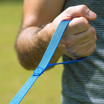Hi Kiss Dog/Puppy Obedience Recall Training Agility Lead - 15ft 20ft 30ft 50ft 100ft Training Leash - Great for Training, Play, Camping, or Backyard Blue 50 Feet