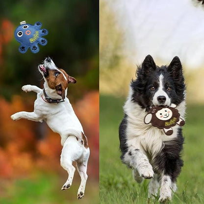 Squeaky Dog Toys: Octopus&Sheep Puppy Chew Toys for Teething,Long-Lasting Dog Toys for Small and Medium Dogs,Puppy Toys to Keep Them Busy,Party and Birthday Gift