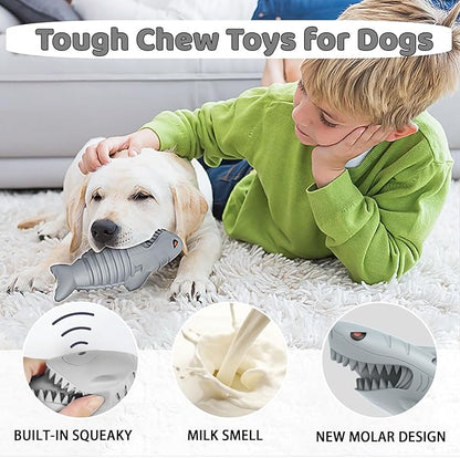 Homipooty Dog Chew Toys for Aggressive Chewers, Indestructible Tough Durable Squeaky Interactive Dog Toys Teeth Cleaning Dog Chew Toy for Small Meduium Large Breed