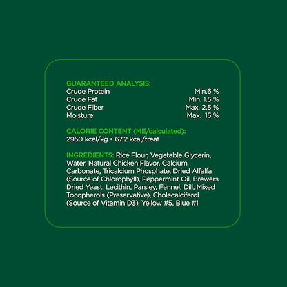 Minties Dental Chews for Dogs, 60 Count, Vet-Recommended Mint-Flavored Dental Dog Treats for Medium Dogs, Bones Clean Teeth, Fight Bad Breath, and Removes Plaque and Tartar