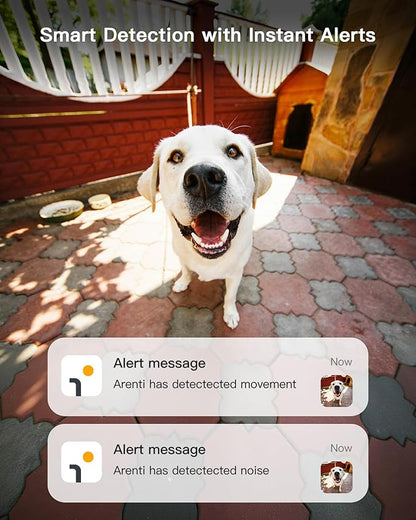 ARENTI 5G Indoor Security Camera, 4MP Pet Camera with Speaker for Dog/Cat, Baby Monitor with Phone App, Dual-Band WiFi, Auto Tracking, Super Night Vision, 2-Way Talk, 64G Local Storage (P2Q 64G)
