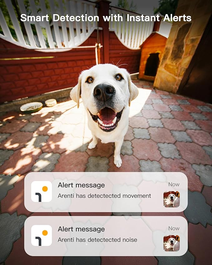 ARENTI 5G Indoor Security Camera 2 Pack, 4MP Pet Camera with Speaker for Dog/Cat, Baby Monitor with Phone App, Dual-Band WiFi, Auto Tracking, Super Night Vision, 64G Local Storage (P2Q 64G 2PC)