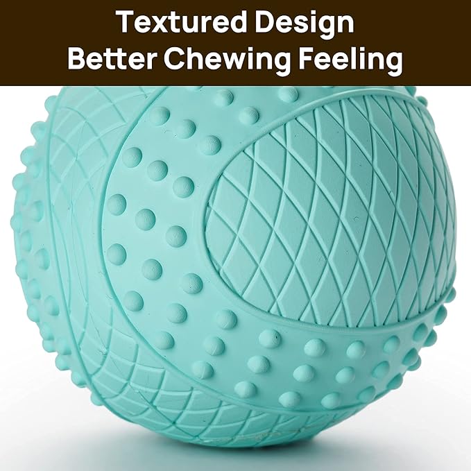 iPettie Summer Floating Dog Ball, Squeaky Water Fetch Toy, Waterproof Rubber Chew Ball, BPA Free, Colorful, 4 Sets, 2.5"