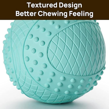 iPettie Summer Floating Dog Ball, Squeaky Water Fetch Toy, Waterproof Rubber Chew Ball, BPA Free, Colorful, 4 Sets, 2.5"