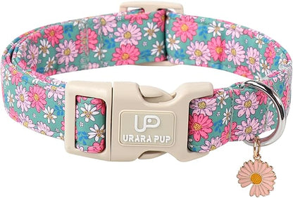 UP URARA PUP 4th of July Dog Collar–American Flag Dog Collars,Patriotic Stars & Baseball Pet Collar with Quick Release,Adjustable for Small/Medium Dogs