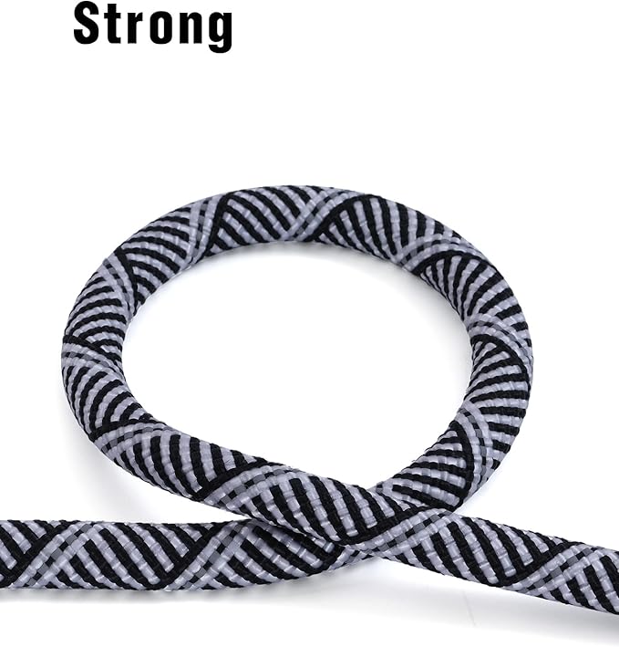 Long Dog Leash with Reflective Threads 15FT 20FT 30FT 50FT,Heavy Duty Bungee Dog Leashes for Small Medium Large Breed Dogs,Shock Absorbing Training Leash for Walking,Hunting,Camping&Yard
