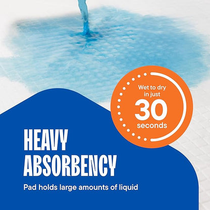 Puppy Pads XL 28x34 [100-COUNT] Dog Pads Extra Large 28" x 34" Leak-Proof Dog Pee Pads - Quick-Dry Puppy Pee Pads Pet Potty Training - Heavy Duty Super Absorbent Wee Wee Pads for Dogs Bulk -100 Pack