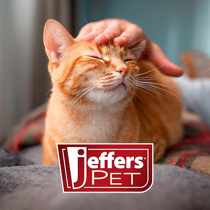 Jeffers Non Slip Slicker Pet Grooming Brush – Soft Pins, Red & Black Handle, Detangling Grooming Tool for Dogs & Cats with Short, Long, Thick & Curly Coats – Easy Grip Pet Comb - Medium Size