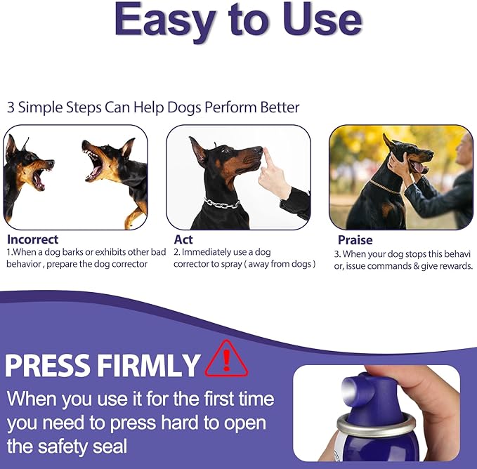 KDSZJDV Corrector Spray Dog Trainer 2 Pack 80ml Dog Corrector Spray to Dogs from Stopping Unwanted Behaviors Pet Trainer Spray, Barking, Jumping, Stealing Food, Safe, Humane & Effective