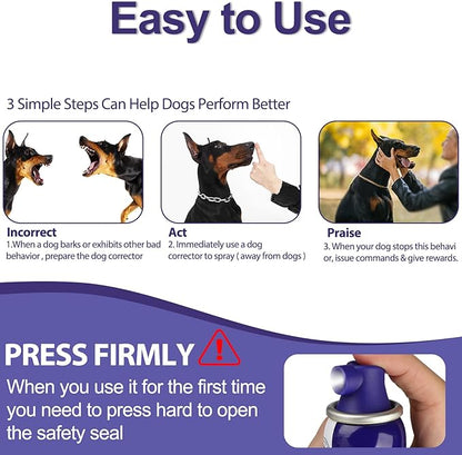 KDSZJDV Corrector Spray Dog Trainer 2 Pack 80ml Dog Corrector Spray to Dogs from Stopping Unwanted Behaviors Pet Trainer Spray, Barking, Jumping, Stealing Food, Safe, Humane & Effective