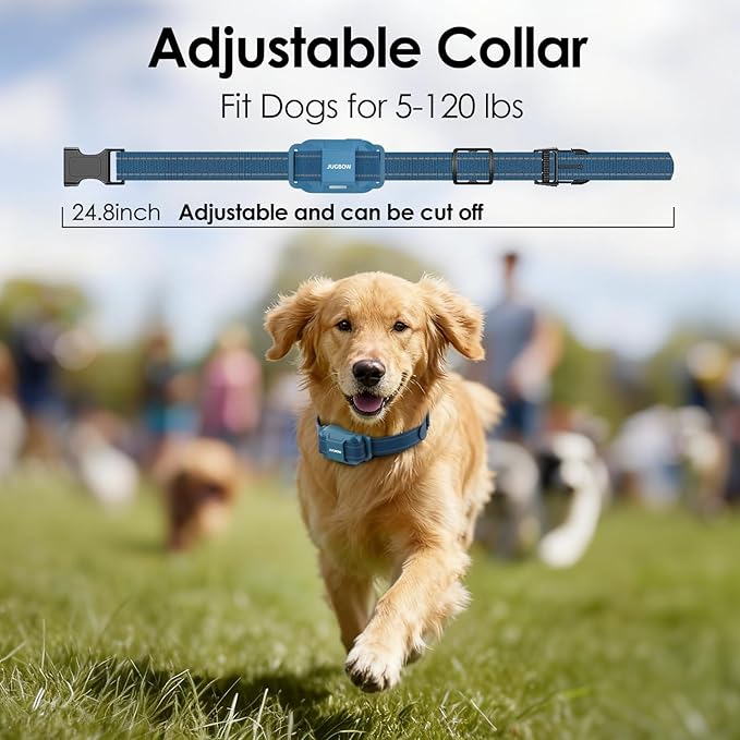 Jugbow Dog Training Collar for 3 Dogs- 4200FT Training Collars with Remote for 5-120 lb Large Medium Small Dogs, Rechargeable Waterproof IPX8 E Collars for Dogs