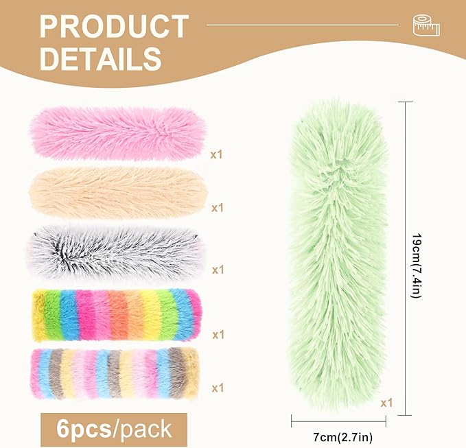 MehelloFeather Cat Toys Pillows 6Pcs Catnip Kicker Toys for Cats Promotes Kitty Exercise