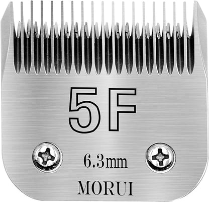 5F Cut Length 1/4”(6.3mm) Detachable Pet Dog Clipper Blades UltraEdge Series Clipper Blades for Dog Grooming Compatible with Most Andis,Oster A5 Wahl KM Series Clippers