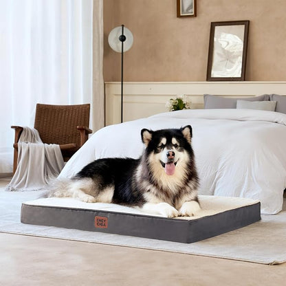 EHEYCIGA Orthopedic Dog Beds, Egg Crate Dog Bed Pet Mat with Washable Removable Cover, All Size Dogs