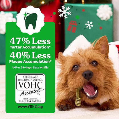 Greenies Veterinarian-Recommended, Limited-Edition Natural Dental Dog Treats Large Size, Gingerbread Flavor, 6 oz. Pack, 4 Count