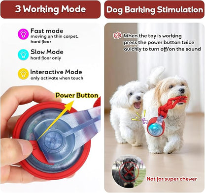 Dog Toys Interactive Dogs Ball with Super High-Speed Rechargeable Dog Toy Ball for Puppies