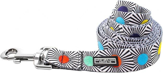 Lucky Love Dog Leash – Soft, Durable, and Comfortable Leash with Vibrant Patterns – Stylish and Long Lasting for Large Male and Female Dogs – SOCO, Large
