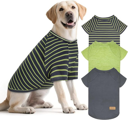 KYEESE 3Pack Dog Sweater, Soft Pet Sweatshirt Stretchy Pullover Dog Sweater for Medium Large Dogs Girl Boy, Fleece Lightweight Pet Shirt Clothes with Sleeves, 2XL