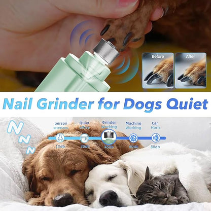 CATPICK 2-in-1 Cat Nail Clippers & Dog Nail Clippers Trimmers for Large Medium Small Dogs Cats Claw Trimmer Quick Sensor and Safety Guard USB Rechargeable with 2 LED Lights Dogs Nail Trimmer