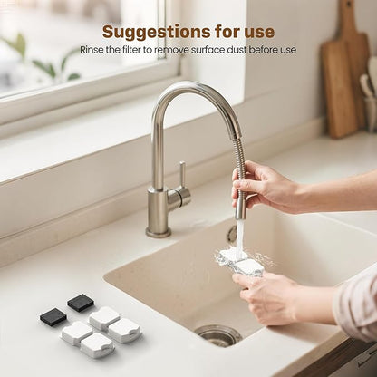 GIOTOHUN Filters for Cat Water Fountain: 40 Cat Water Fountains Filter - 20 Carbon Filters & 20 Foam Filters - Suitable for GIOTOHUN Stainless Steel Cat Fountain S11