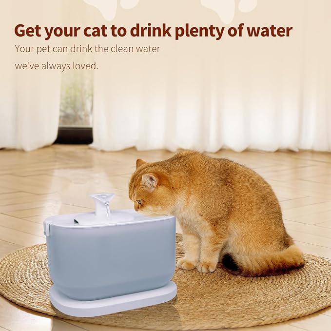 32 Pcs Cat Water Fountain Filters Compatible with PETLIBRO,16 Pack Fountain Replacement Filters & 16 Pack Pre-Filter Sponges for 2.5L/84oz PLWF005 & PLWF105 & PLWF115