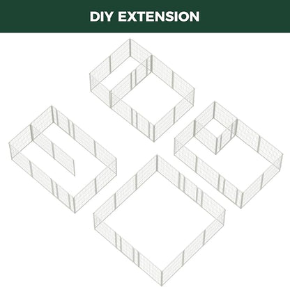 FXW Homeplus Unleashed Indoor Dog Playpen - Stress-Free and Safe Play, Heavy Duty 32 Inch 12 Panels with Connectors (Pack of 2) for Puppy and Small Dogs, White│Patented